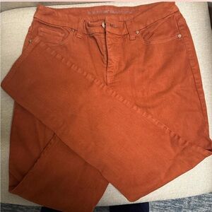 Burnt orange jeans